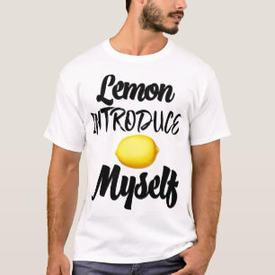Lemon Introduce Myself Summer Tropical Yellow Frui T-Shirt