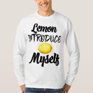 Lemon Introduce Myself Summer Tropical Yellow Frui T-Shirt