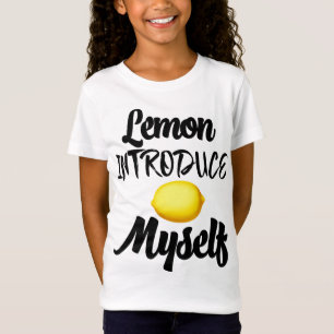 Lemon Introduce Myself Summer Tropical Yellow Frui T-Shirt