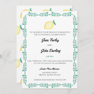 Lemon invitation