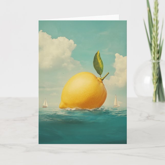 Lemon Island in Dreamy Waters Card (Front)