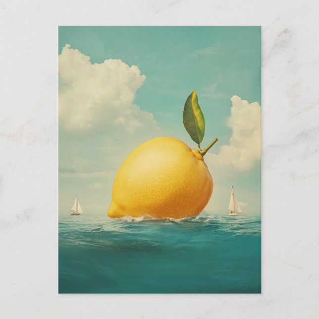 Lemon Island in Dreamy Waters Holiday Postcard (Front)