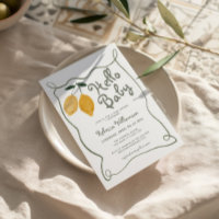 Lemon Italian Amalfi Gender Neutral Baby Shower