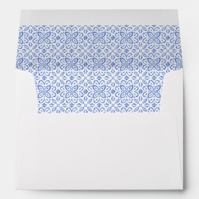 Lemon Italian Positano Bridal Shower Envelope (Back (Bottom))
