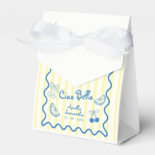 Lemon italian Whimsical Doodle bridal shower  Favour Box