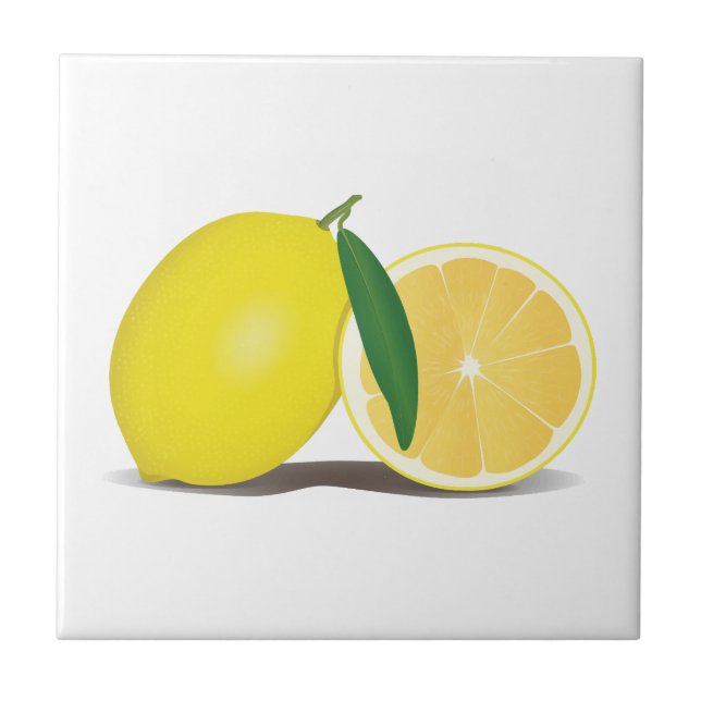 Lemon Kitchen Decor Tile (Front)