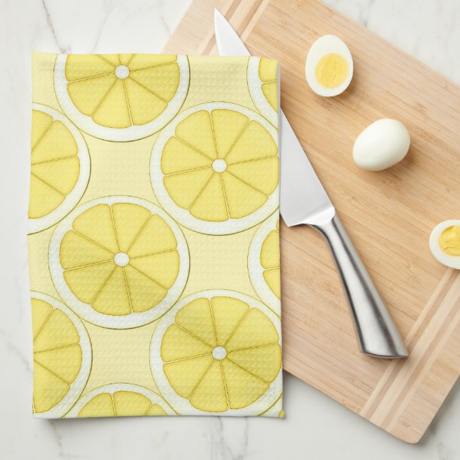 Lemon Kitchen Design Towel (Quarter Fold)