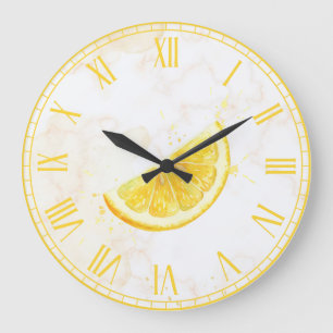 Lemon Large Clock