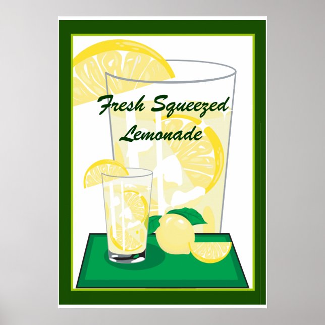 Lemon Lemons Lemonade Fresh Squeezed 20x18 Poster (Front)
