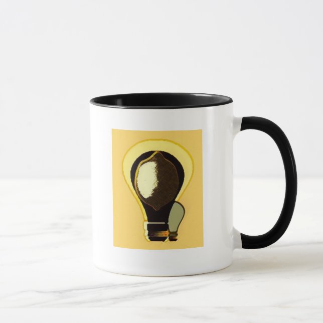 Lemon Light Bulb Mug (Right)