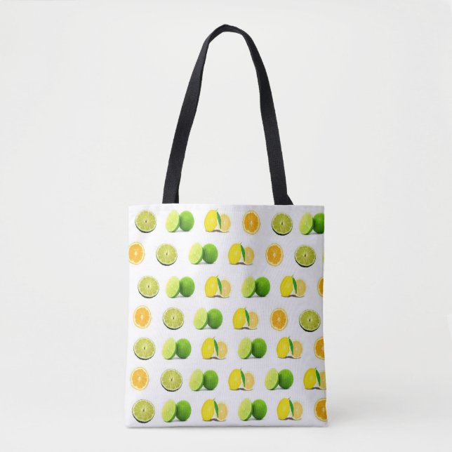 Lemon, Lime and Oranges Tote Bag (Front)