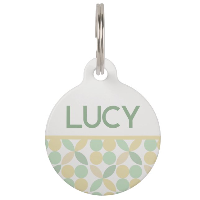 Lemon/Lime Citrus Mug Pet Tag (Front)
