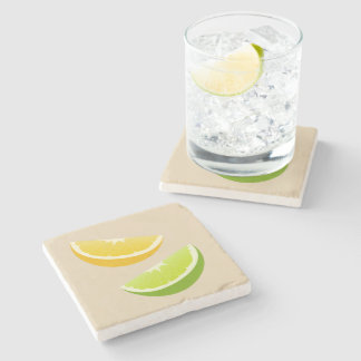 Lemon & Lime Citrus Stone Coaster