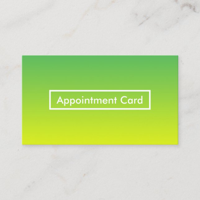 lemon lime fade appointment reminder (Front)