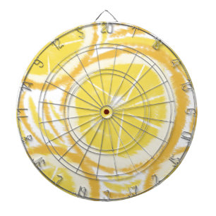 Lemon Lime Lemonade Swirl Tye Die Dartboard
