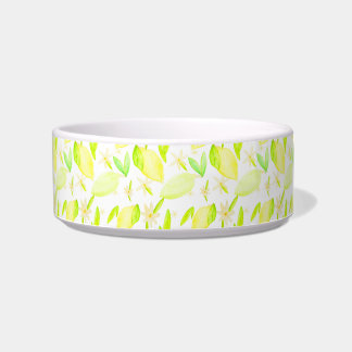 Lemon Lime Lovely Pet Bowl (Medium)