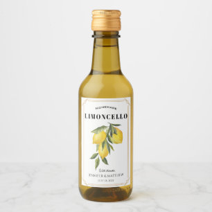 Lemon Limoncello Thank You Wedding Favour  Wine Label