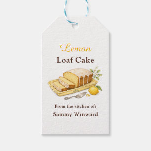 Lemon Loaf Cake Gift Tags