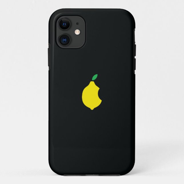 lemon logo iphone case (Back)