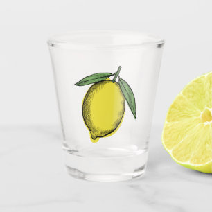 Lemon lovers invitation shot glass