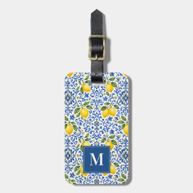 Lemon Luggage Tag (Front Vertical)