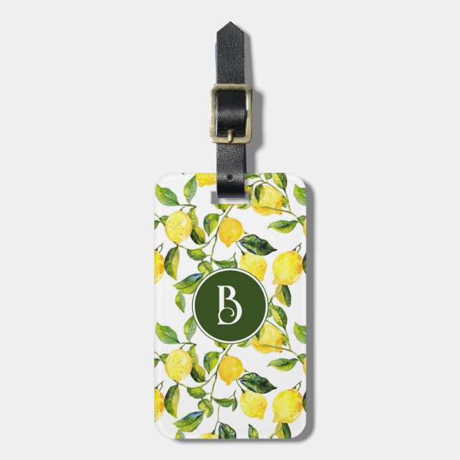 Lemon Luggage Tags (Front Vertical)