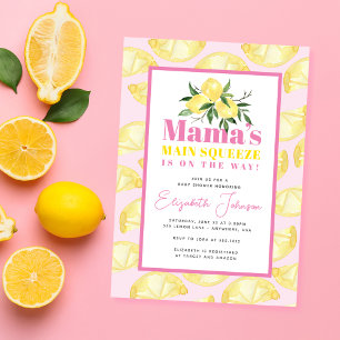 Lemon Mama's Main Squeeze Baby Shower Invitation