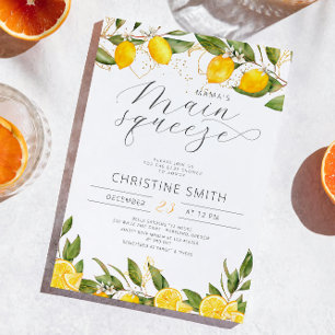 Lemon Mama's Main Squeeze Baby Shower Invitation