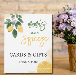 Lemon Mama's Main Squeeze Cards and Gifts Sign Plaque