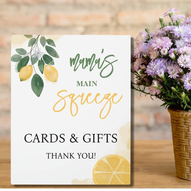 Lemon Mama's Main Squeeze Cards and Gifts Sign Plaque (Creator Uploaded)
