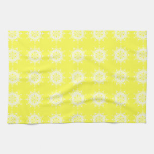 Lemon Mandala Tea Towel