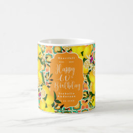 Lemon Mediterranean 60th Orange Coffee Mug