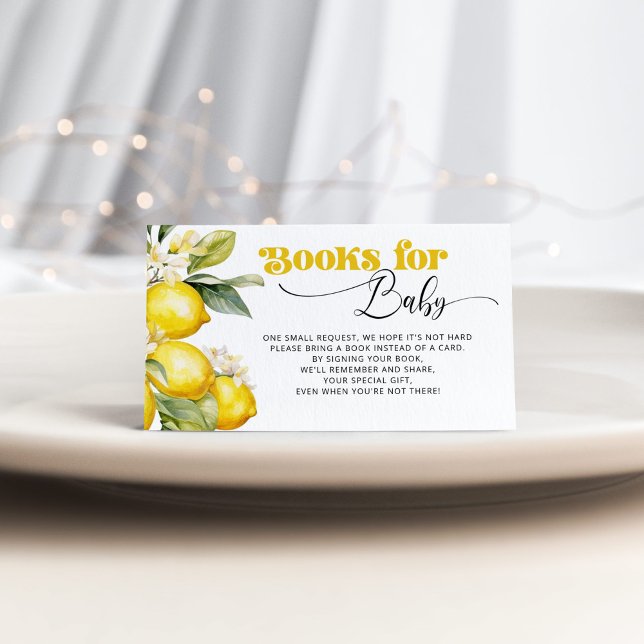Lemon mediterranean books for baby  enclosure card (Creator Uploaded)