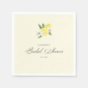 Lemon Mediterranean bridal shower italian  Napkin