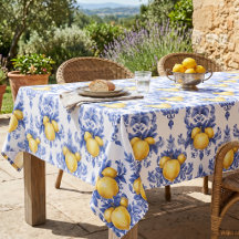 Lemon Mediterranean Citrus Pattern