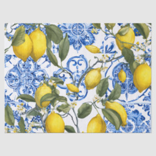 Lemon Mediterranean Decorative Tissue Wrap Paper
