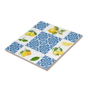 Lemon Mediterranean French Country Tile Pattern