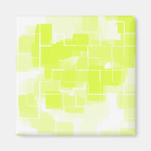 "Lemon Meringue" Geometric Art Magnet