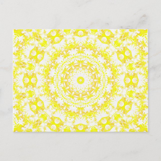 Lemon Meringue Kaleidoscope Postcard (Front)