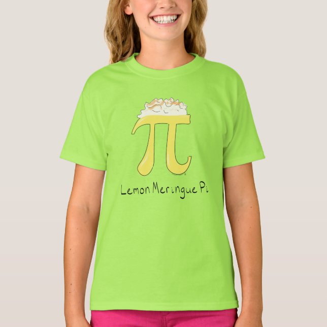 Lemon Meringue Pi Cute Math Kid's Girl's T-Shirt (Front)
