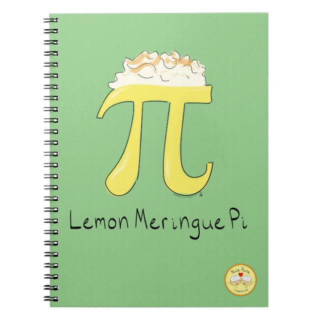 Lemon Meringue Pi Cute Math Pi Day Notebook (Front)