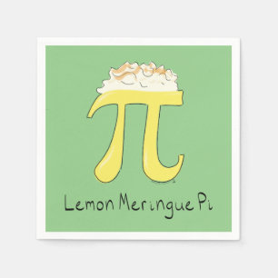 Lemon Meringue Pi Symbol Math Teacher Cute Napkin