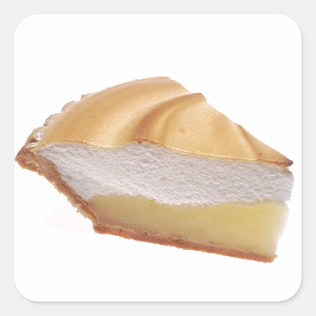 Lemon Meringue Pie Square Sticker (Front)