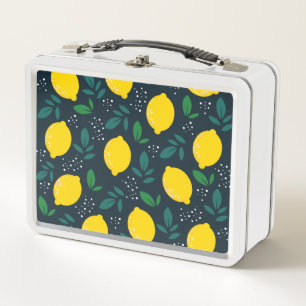 Lemon Metal Lunch Box