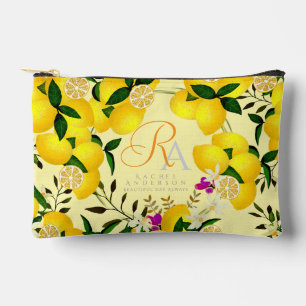 Lemon Monogram Yellow Accessory Pouch