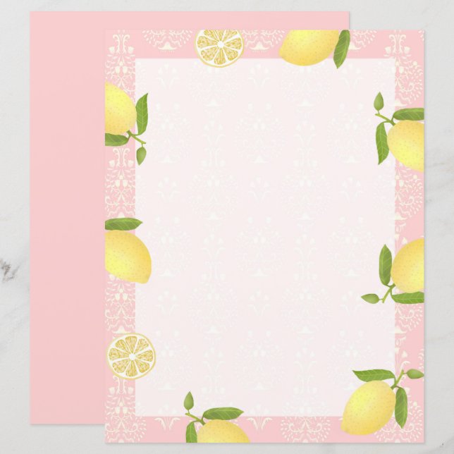 Lemon Motif  Love Peach (Front/Back)