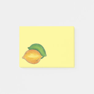 Lemon n' Lime Citrus Fruit Yellow Lemons Post Its Post-it Notes