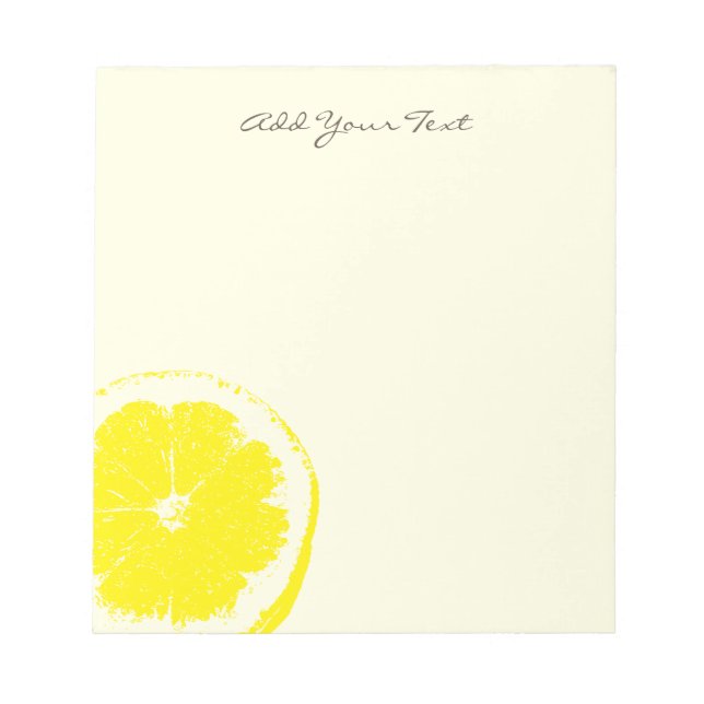 Lemon Notepad (Front)