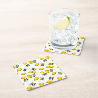 Lemon & Olive Botanical Art Pattern 