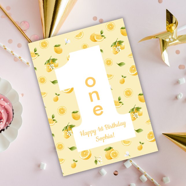 Lemon ONE Happy Birthday Card (Creator Uploaded)